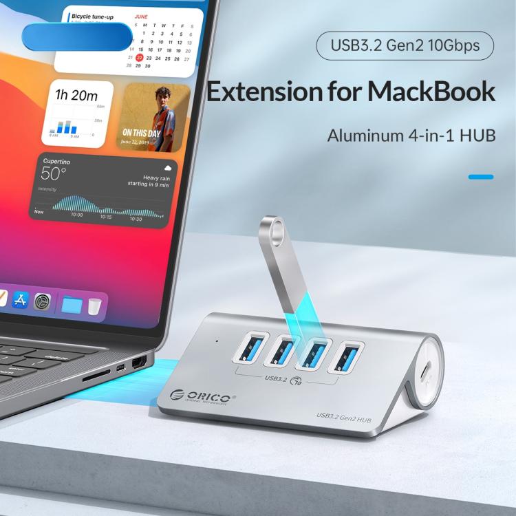 ORICO Hub Docking 4 in 1 Type-C con doppia USB e Type-C
