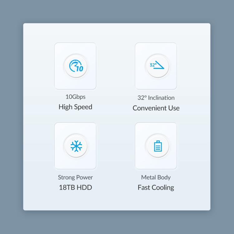 ORICO Hub Docking 4 in 1 Type-C con doppia USB e Type-C