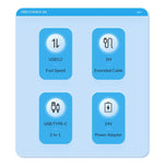ORICO M3U3-4A Hub USB 3.2 Type-C 4 porte 5Gbps
