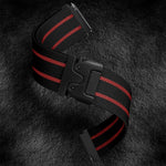 Cinturino per orologio in nylon elastico intrecciato con fibbia a striscia tipo paracadute., 22mm