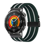 Cinturino per orologio in nylon elastico intrecciato con fibbia a striscia tipo paracadute., 22mm