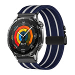 Cinturino per orologio in nylon elastico intrecciato con fibbia a striscia tipo paracadute., 22mm