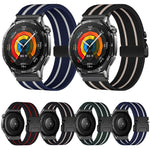 Cinturino per orologio in nylon elastico intrecciato con fibbia a striscia tipo paracadute., 22mm