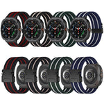 Cinturino per orologio in nylon elastico intrecciato con fibbia a striscia tipo paracadute., For Samsung Galaxy Watch Ultra 47mm / Ultra 2025