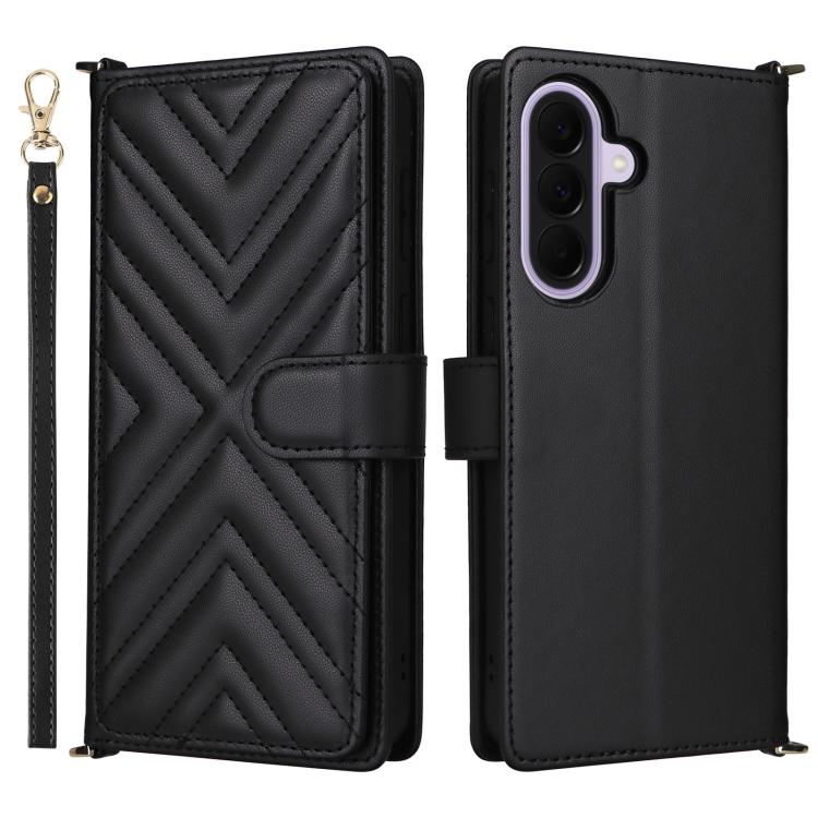 Custodia per telefono in pelle multifunzionale con 6 scomparti per carte e cinturino da polso., For Samsung Galaxy A57 5G, For Samsung Galaxy A37 5G, For Samsung Galaxy A17 5G, For Samsung Galaxy A26 5G, For Samsung Galaxy A25 5G JP