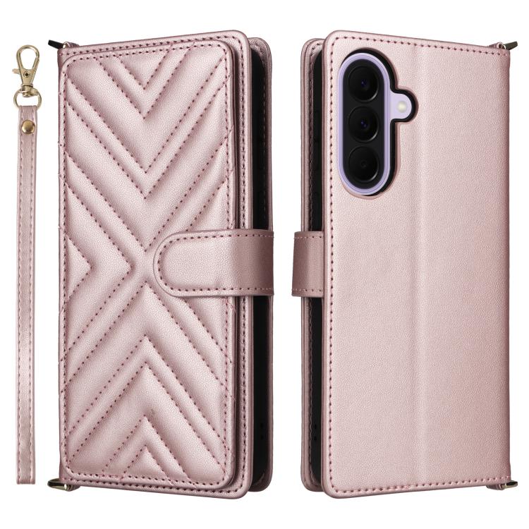 Custodia per telefono in pelle multifunzionale con 6 scomparti per carte e cinturino da polso., For Samsung Galaxy A57 5G, For Samsung Galaxy A37 5G, For Samsung Galaxy A17 5G, For Samsung Galaxy A26 5G, For Samsung Galaxy A25 5G JP