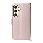 Custodia per telefono in pelle multifunzionale con 6 scomparti per carte e cinturino da polso., For Samsung Galaxy S25+ 5G, For Samsung Galaxy S25 Ultra 5G