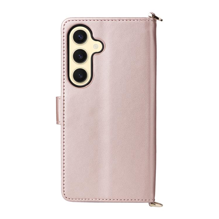 Custodia per telefono in pelle multifunzionale con 6 scomparti per carte e cinturino da polso., For Samsung Galaxy S25+ 5G, For Samsung Galaxy S25 Ultra 5G