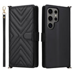 Custodia per telefono in pelle multifunzionale con 6 scomparti per carte e cinturino da polso., For Samsung Galaxy S25+ 5G, For Samsung Galaxy S25 Ultra 5G