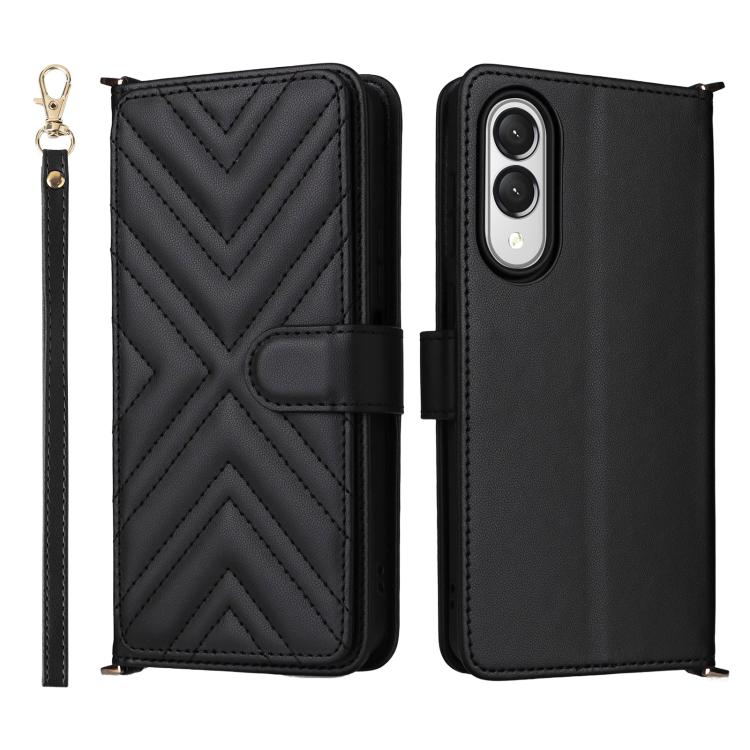 Custodia per telefono in pelle multifunzionale con 6 scomparti per carte e cinturino da polso., For Samsung Galaxy S26+ 5G, For Samsung Galaxy S26 Ultra 5G, For Samsung Galaxy S26 5G, For Samsung Galaxy S25 FE 5G, For Samsung Galaxy S25 Edge 5G        ...