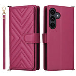 Custodia per telefono in pelle multifunzionale con 6 scomparti per carte e cinturino da polso., For Samsung Galaxy S26+ 5G, For Samsung Galaxy S26 Ultra 5G, For Samsung Galaxy S26 5G, For Samsung Galaxy S25 FE 5G, For Samsung Galaxy S25 Edge 5G        ...