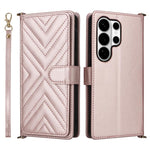 Custodia per telefono in pelle multifunzionale con 6 scomparti per carte e cinturino da polso., For Samsung Galaxy S26+ 5G, For Samsung Galaxy S26 Ultra 5G, For Samsung Galaxy S26 5G, For Samsung Galaxy S25 FE 5G, For Samsung Galaxy S25 Edge 5G        ...