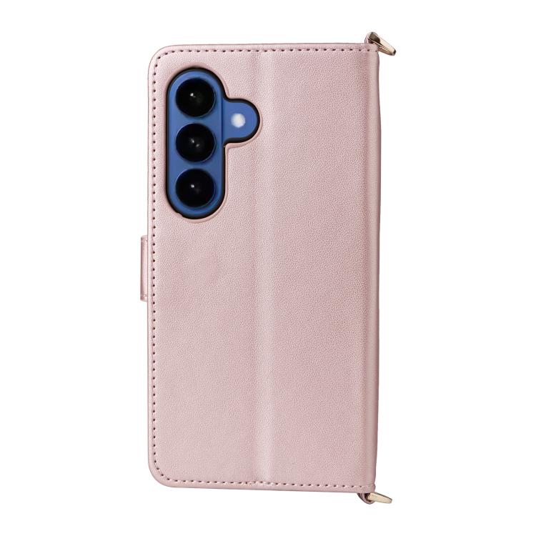 Custodia per telefono in pelle multifunzionale con 6 scomparti per carte e cinturino da polso., For Samsung Galaxy S26+ 5G, For Samsung Galaxy S26 Ultra 5G, For Samsung Galaxy S26 5G, For Samsung Galaxy S25 FE 5G, For Samsung Galaxy S25 Edge 5G        ...