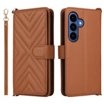 Custodia per telefono in pelle multifunzionale con 6 scomparti per carte e cinturino da polso., For Samsung Galaxy S26+ 5G, For Samsung Galaxy S26 Ultra 5G, For Samsung Galaxy S26 5G, For Samsung Galaxy S25 FE 5G, For Samsung Galaxy S25 Edge 5G        ...