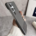 Custodia per telefono ibrida in PC e PU con cuciture a vista, MagSafe magnetico MagSafe., For Samsung Galaxy S26 Ultra 5G, For Samsung Galaxy S25 Ultra 5G, For Samsung Galaxy S24 Ultra 5G, For Samsung Galaxy S23 Ultra 5G