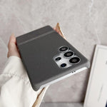 Custodia per telefono ibrida in PC e PU con cuciture a vista, MagSafe magnetico MagSafe., For Samsung Galaxy S26 Ultra 5G, For Samsung Galaxy S25 Ultra 5G, For Samsung Galaxy S24 Ultra 5G, For Samsung Galaxy S23 Ultra 5G