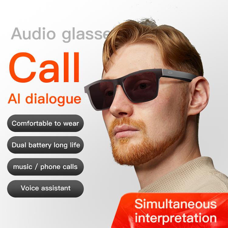 Occhiali Bluetooth E10 Pro Smart Audio, Stile: Traduzione AI, AI Translation