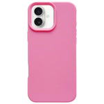 Custodia per telefono in silicone liquido con effetto dopamina semplice, For iPhone 16 Plus