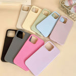 Custodia per telefono in silicone liquido con effetto dopamina semplice, For iPhone 17e / 16e