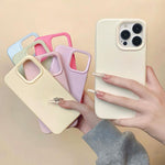 Custodia per telefono in silicone liquido con effetto dopamina semplice, For iPhone 16