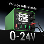 2UUL PC01 POWER MAX 200W Caricabatterie multiporta Alimentatore a tensione regolabile, US Plug, EU Plug
