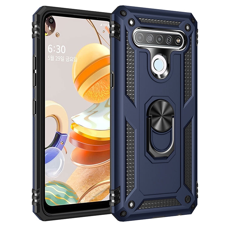 Custodia antiurto TPU e PC con supporto per LG K61