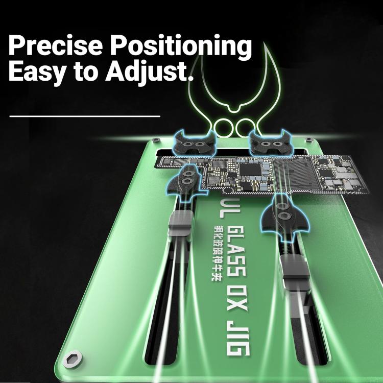 2UUL BH21 GLASS OX JIG - Dispositivo universale per la lavorazione del vetro di schede madri e PCB di telefoni., BH21