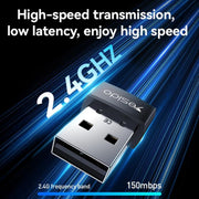 Adattatore wireless WiFi Yesido WP10 da 150 Mbps ad alta velocità con porta USB.