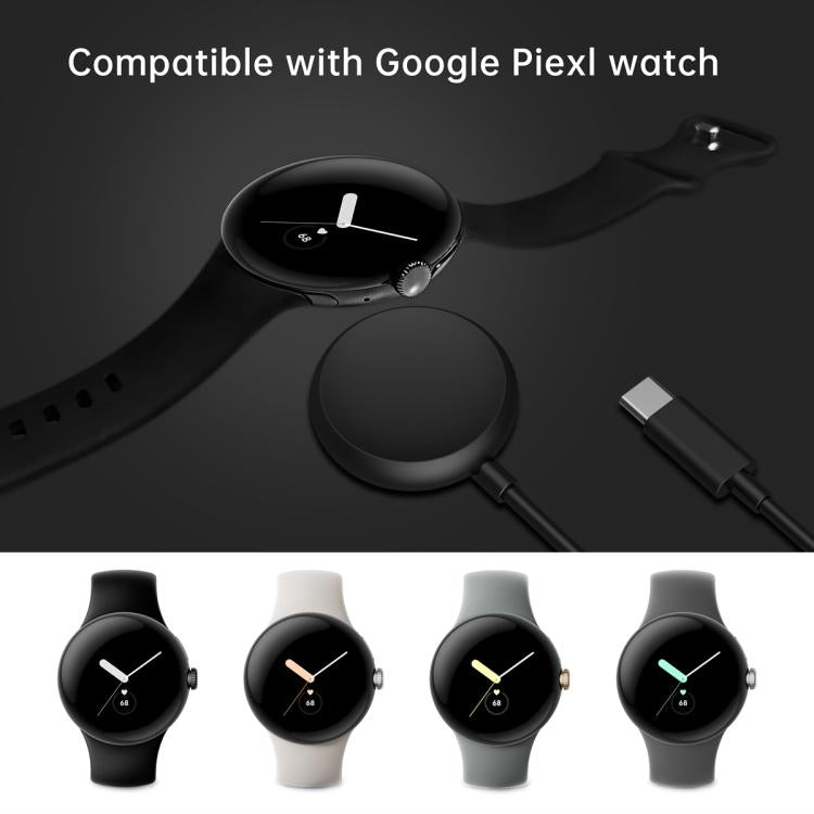 Cavo di ricarica magnetico xDfind per smartwatch Google Pixel Watch, lunghezza: 1 m, USB Port, USB-C / Type-C Port