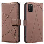 Custodia per telefono in pelle con motivo geometrico e protezione RFID., For Samsung Galaxy A73 5G, For Samsung Galaxy A33, For Samsung Galaxy A52 / A52S, For Samsung Galaxy A03S / A02S