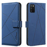 Custodia per telefono in pelle con motivo geometrico e protezione RFID., For Samsung Galaxy A73 5G, For Samsung Galaxy A33, For Samsung Galaxy A52 / A52S, For Samsung Galaxy A03S / A02S