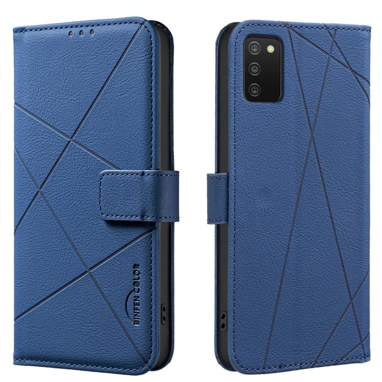 Custodia per telefono in pelle con motivo geometrico e protezione RFID., For Samsung Galaxy A73 5G, For Samsung Galaxy A33, For Samsung Galaxy A52 / A52S, For Samsung Galaxy A03S / A02S