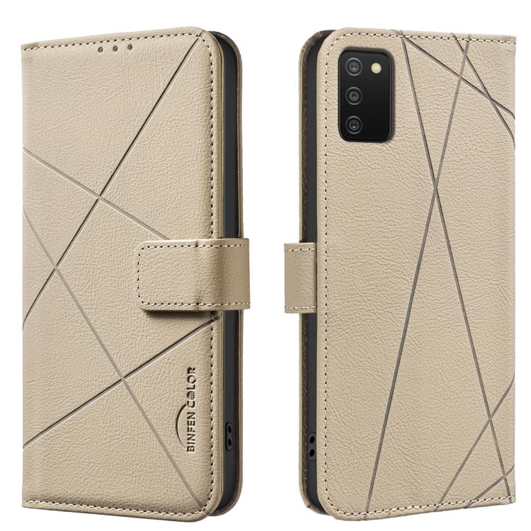 Custodia per telefono in pelle con motivo geometrico e protezione RFID., For Samsung Galaxy A73 5G, For Samsung Galaxy A33, For Samsung Galaxy A52 / A52S, For Samsung Galaxy A03S / A02S
