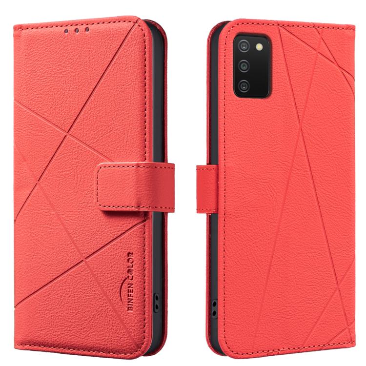 Custodia per telefono in pelle con motivo geometrico e protezione RFID., For Samsung Galaxy A73 5G, For Samsung Galaxy A33, For Samsung Galaxy A52 / A52S, For Samsung Galaxy A03S / A02S