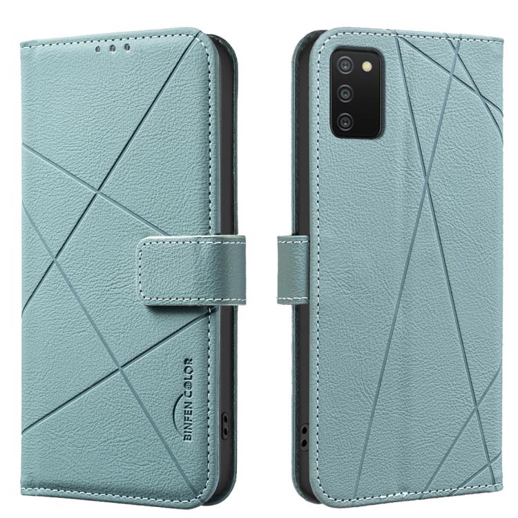 Custodia per telefono in pelle con motivo geometrico e protezione RFID., For Samsung Galaxy A73 5G, For Samsung Galaxy A33, For Samsung Galaxy A52 / A52S, For Samsung Galaxy A03S / A02S