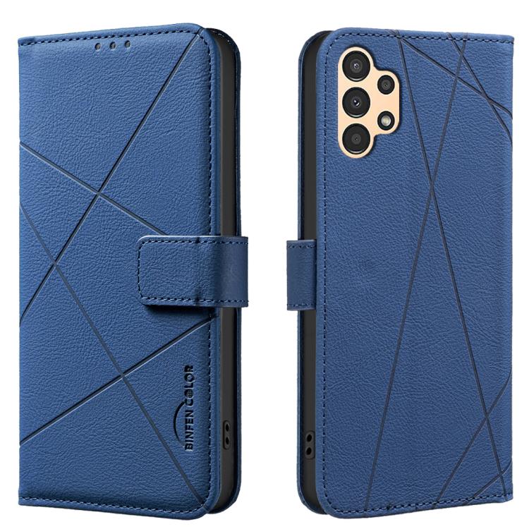 Custodia per telefono in pelle con motivo geometrico e protezione RFID., For Samsung Galaxy A54 5G, For Samsung Galaxy A23 / M23 / M13 4G, For Samsung Galaxy A13, For Samsung Galaxy A53