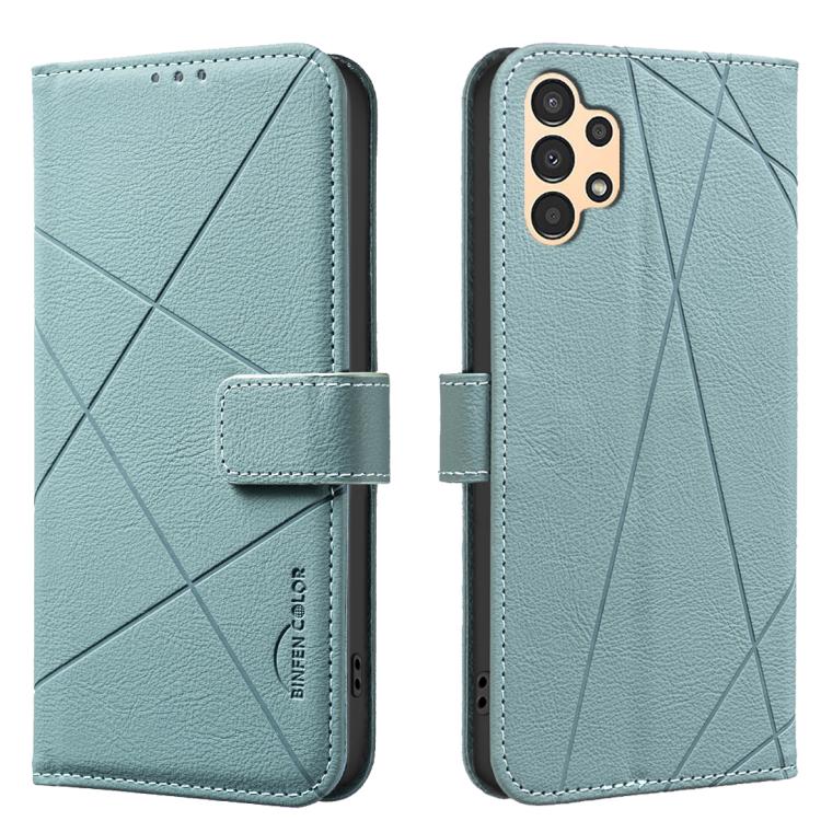 Custodia per telefono in pelle con motivo geometrico e protezione RFID., For Samsung Galaxy A54 5G, For Samsung Galaxy A23 / M23 / M13 4G, For Samsung Galaxy A13, For Samsung Galaxy A53