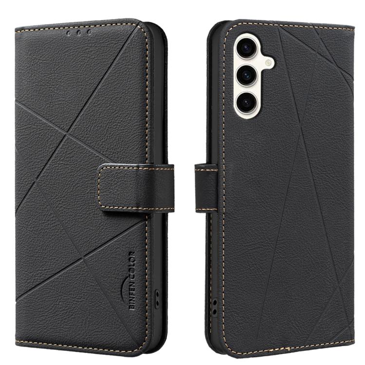 Custodia per telefono in pelle con motivo geometrico e protezione RFID., For Samsung Galaxy A26, For Samsung Galaxy A36, For Samsung Galaxy A16, For Samsung Galaxy A15