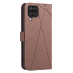 Custodia per telefono in pelle con motivo geometrico e protezione RFID., For Samsung Galaxy A22 4G, For Samsung Galaxy A22 5G, For Samsung Galaxy A32 4G, For Samsung Galaxy A72