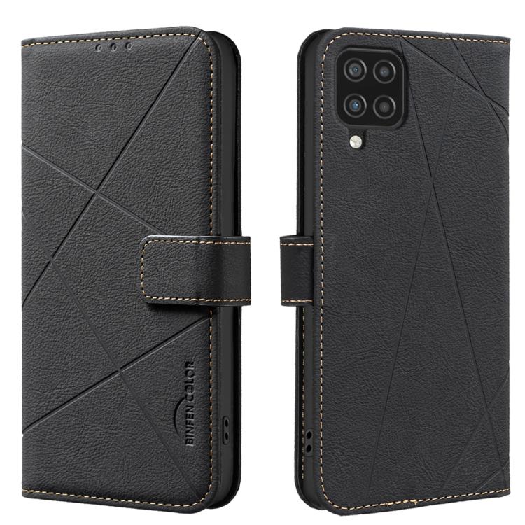 Custodia per telefono in pelle con motivo geometrico e protezione RFID., For Samsung Galaxy A22 4G, For Samsung Galaxy A22 5G, For Samsung Galaxy A32 4G, For Samsung Galaxy A72