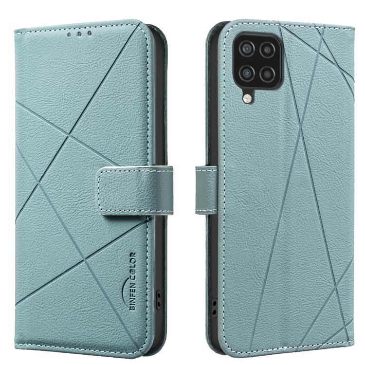 Custodia per telefono in pelle con motivo geometrico e protezione RFID., For Samsung Galaxy A22 4G, For Samsung Galaxy A22 5G, For Samsung Galaxy A32 4G, For Samsung Galaxy A72