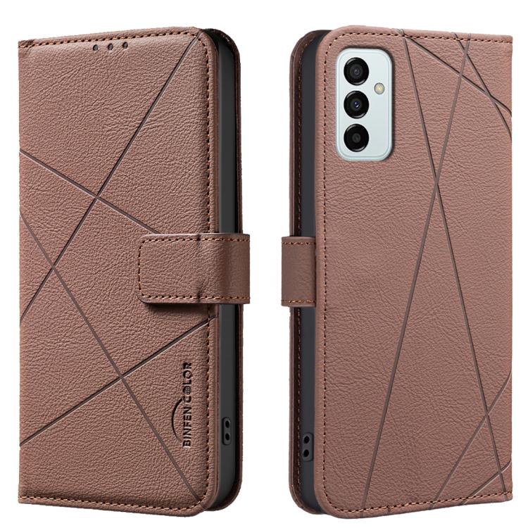 Custodia per telefono in pelle con motivo geometrico e protezione RFID., For Samsung Galaxy A54 5G, For Samsung Galaxy A23 / M23 / M13 4G, For Samsung Galaxy A13, For Samsung Galaxy A53