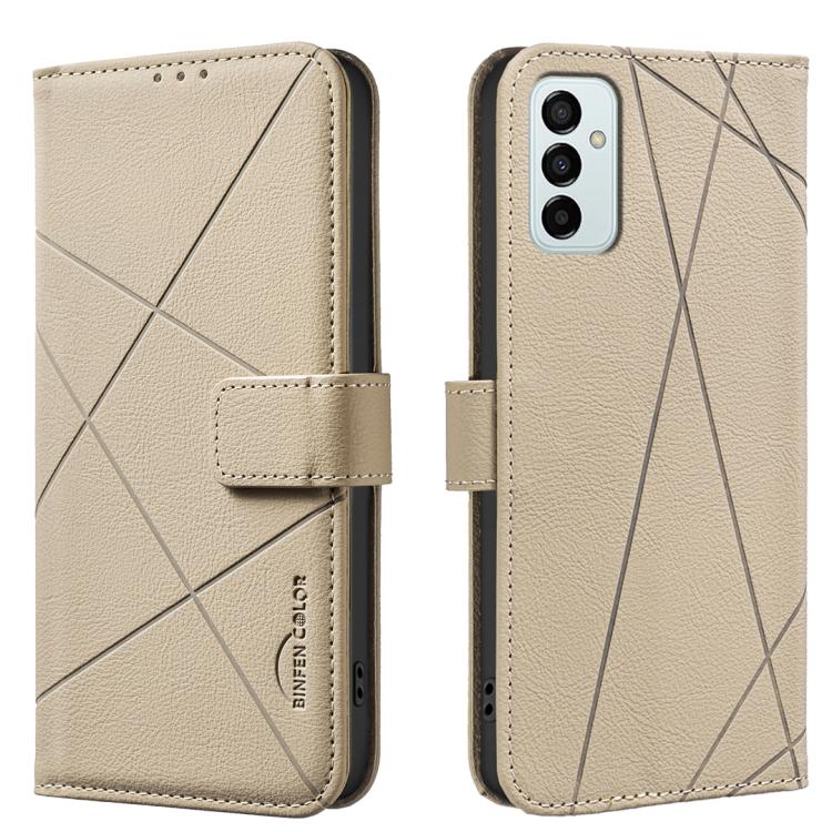 Custodia per telefono in pelle con motivo geometrico e protezione RFID., For Samsung Galaxy A54 5G, For Samsung Galaxy A23 / M23 / M13 4G, For Samsung Galaxy A13, For Samsung Galaxy A53