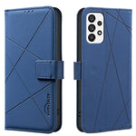 Custodia per telefono in pelle con motivo geometrico e protezione RFID., For Samsung Galaxy A73 5G, For Samsung Galaxy A33, For Samsung Galaxy A52 / A52S, For Samsung Galaxy A03S / A02S