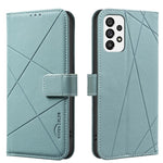 Custodia per telefono in pelle con motivo geometrico e protezione RFID., For Samsung Galaxy A73 5G, For Samsung Galaxy A33, For Samsung Galaxy A52 / A52S, For Samsung Galaxy A03S / A02S