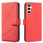 Custodia per telefono in pelle con motivo geometrico e protezione RFID., For Samsung Galaxy A55, For Samsung Galaxy A35, For Samsung Galaxy A05, For Samsung Galaxy A05S
