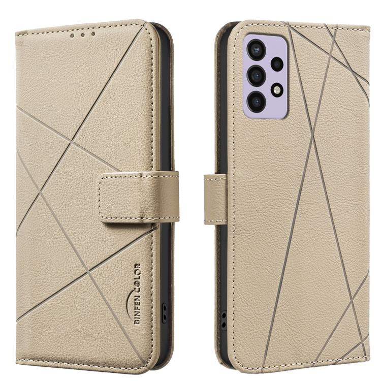 Custodia per telefono in pelle con motivo geometrico e protezione RFID., For Samsung Galaxy A22 4G, For Samsung Galaxy A22 5G, For Samsung Galaxy A32 4G, For Samsung Galaxy A72