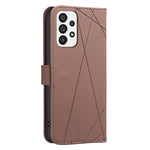 Custodia per telefono in pelle con motivo geometrico e protezione RFID., For Samsung Galaxy A73 5G, For Samsung Galaxy A33, For Samsung Galaxy A52 / A52S, For Samsung Galaxy A03S / A02S