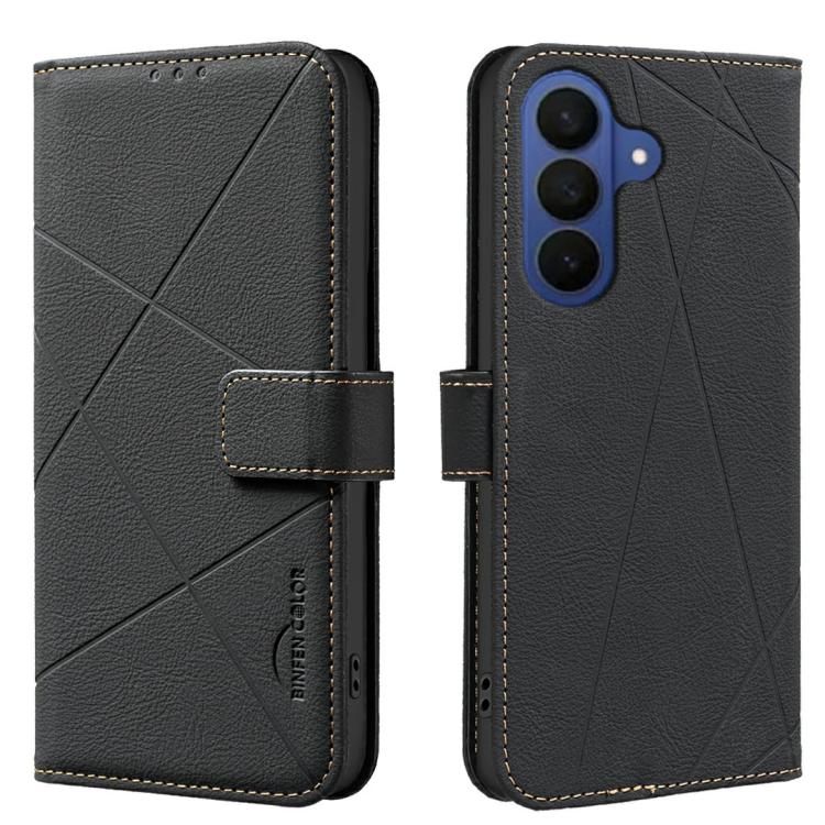 Custodia per telefono in pelle con motivo geometrico e protezione RFID., For Samsung Galaxy A37 5G, For Samsung Galaxy A27 5G, For Samsung Galaxy A06, For Samsung Galaxy A56