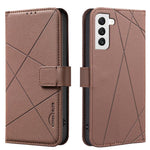 Custodia per telefono in pelle con motivo geometrico e protezione RFID., For Samsung Galaxy S21 FE 5G, For Samsung Galaxy S21 5G, For Samsung Galaxy S21+ 5G, For Samsung Galaxy S21 Ultra 5G